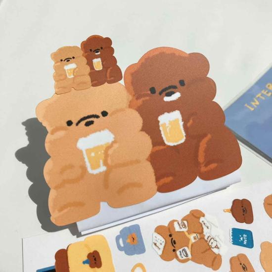 Keki Buy Gomi_Bbanggom Intern’s Beer Time Removable Sticker 1+1, a Popular Phrase In Korea