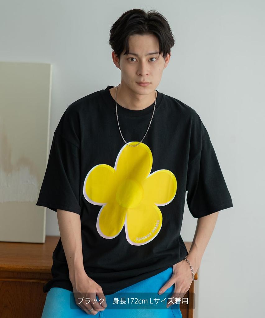 [IMPROVES] [SIDEWAYSTANCE] Mosaic Flower Short Sleeve T-Shirt
