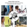 Metal Microphone Shock Mount Clip, Anti-Vibration Spider Microphone Shock Mount with Adjustable Locking Knob for Music Studio, Gaming, Live Recording,