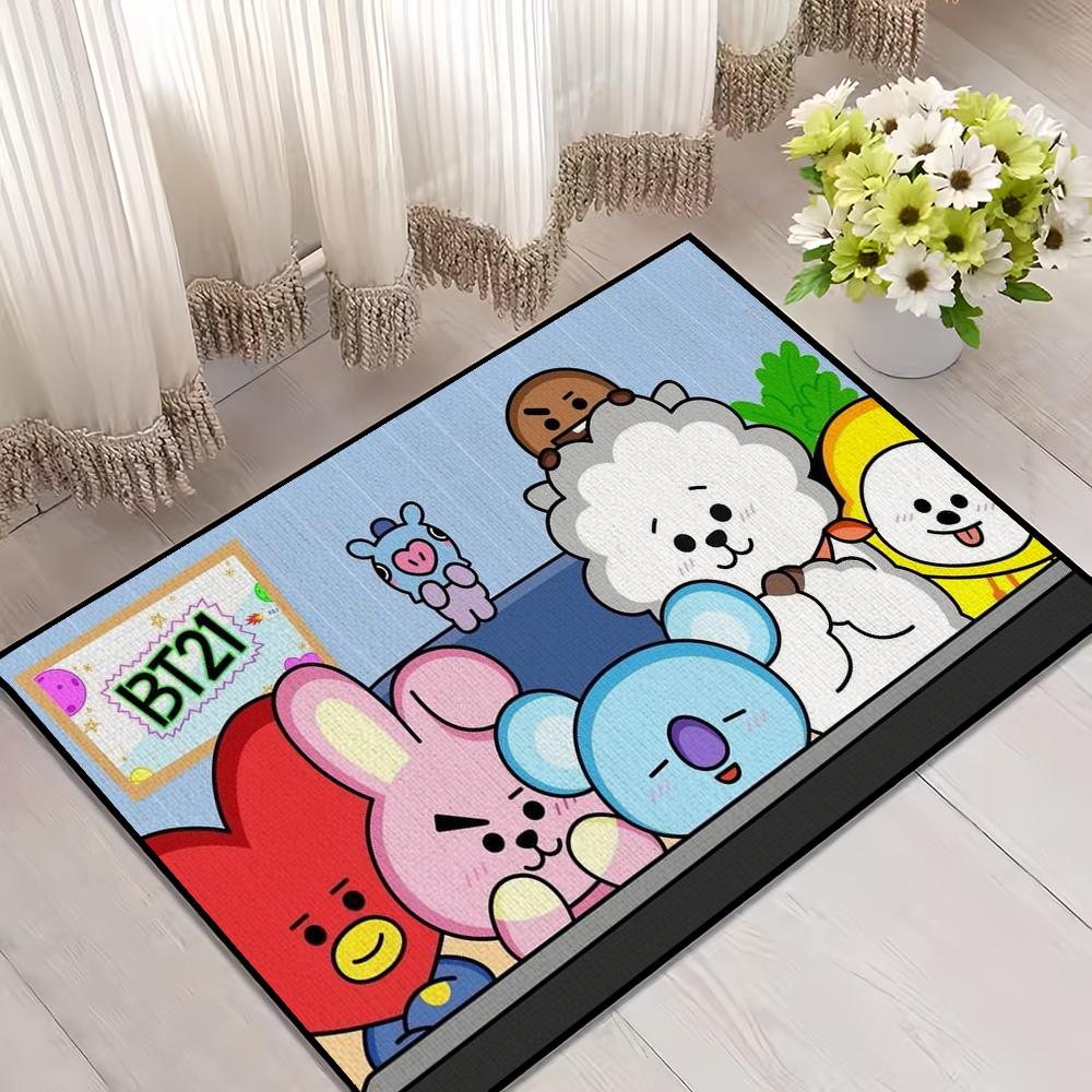 

Cartoon B-BT-S 21 Cute small carpet For House Bedroom Decoration Kitchen Bath Super Absorbent Rug Carpet Foot Non-slip SJR40x60CM