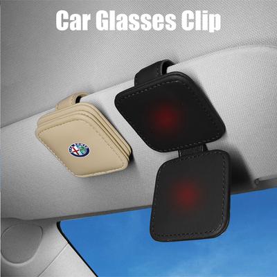 Car Sun Visor Glasses Clip Sunglasses Holder Magnetic Eyeglass Organizer For Giulietta Mito 159 147 156 Stelvio Valve