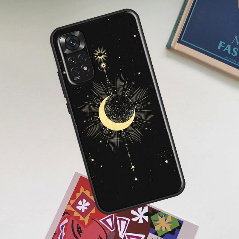 Galaxy Moon Stars Phase Totem Art Case For Xiaomi Redmi Note 12 Pro Plus 8 9 10 11 Pro 8T 9S 10S 11S 12S 9C 10A 10C 12C Cover