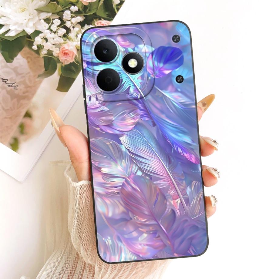 For Realme Note 80 4G RMX5388 Phone Case Floral Daisy Aesthetic Moon Nigth Bow Pattern Funda Soft Liquid Silicone Back Cover