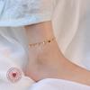 European Tassel Anklet: Titanium Steel, 18K Gold Leg Chain Foot Jewelry - S113