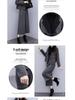 2025 Autumn/Winter Women's Herringbone Wool Coat & Wide-Leg Pants Set