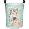 Laundry Basket Cute Horse Laundry Hamper Waterproof Idea Hampers for Laundry,Large Collapsible Laundry Baskets with Handle