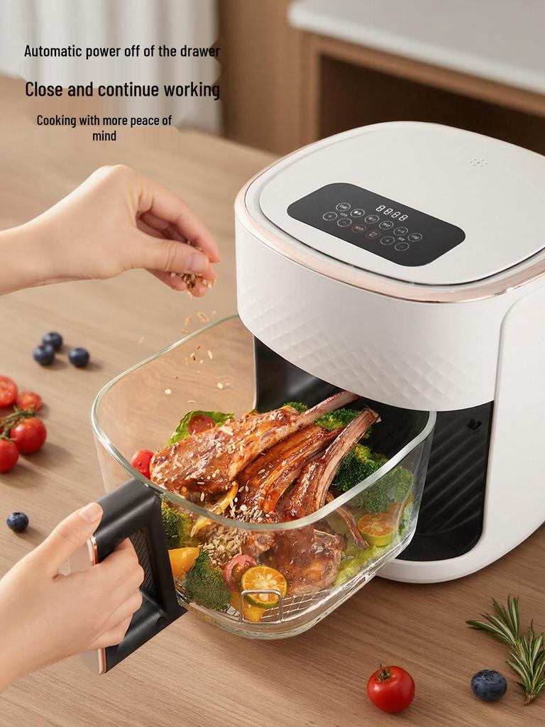 Aoke 360° Visual Air Fryer: Multifunctional, No-Flip, Large Capacity Electric Oven (2025 Model)