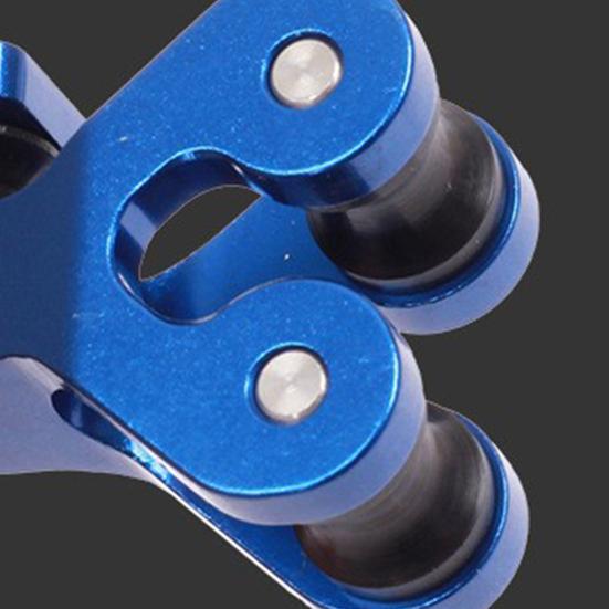 Deslizador de corda de arco divisor de corda de arco composto de liga de alumínio para cabo de arco e flecha, rolo deslizante de substituição