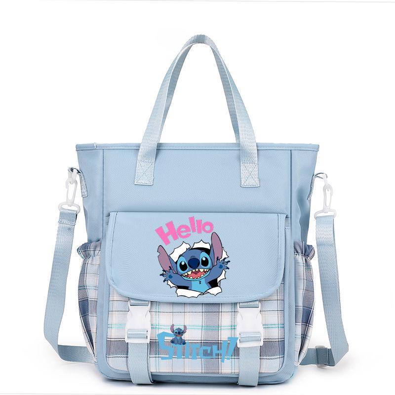 Lilo Stitch Kids Canvas Shoulder Bag With Colorful Print For Daily Use