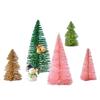 Pine Needle Christmas Tree Micro-landscape Accessories Snow Tree Ornaments of Various Sizes Cute Home Decorations