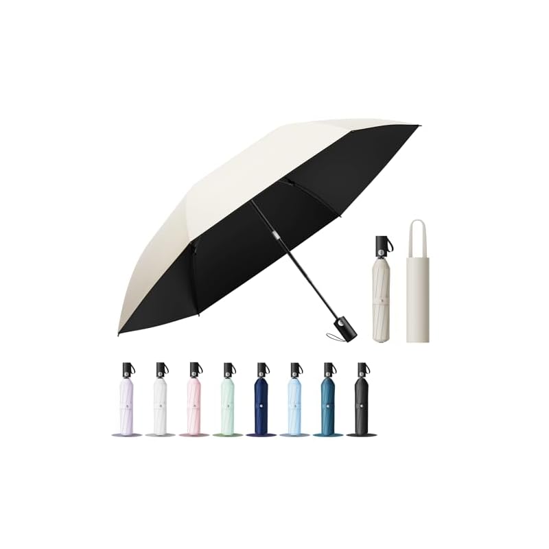 [JIS Certified, Supervised by a Practicing Dermatologist] 100% UV Protection, Light Blocking, Heat Shielding, Foldable Parasol [Industry First!
