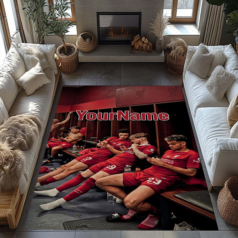 Liverpool Customize Your Name Carpet Suitable for Entryway Outdoor Decorate room Dormitory Antislip Carpet Anime Office Decor