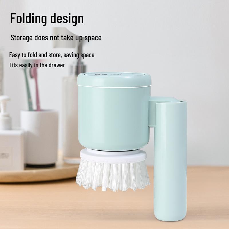 Rechargeable Handheld Electric Cleaning Brush Set for Dishes and Household Tasks