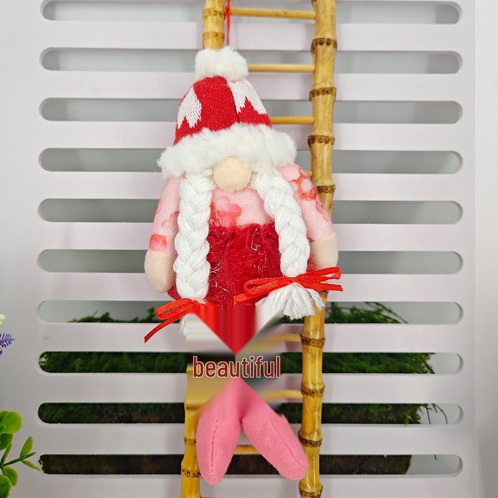 Valentine s Day Heart & Bow Rudolph Pendant Ornament Doll