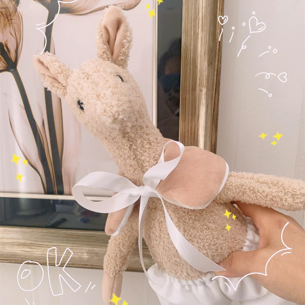 Cute Plush Deer And Giraffe Stuffed Animals Soft Comforting Dolls For Kids Baby Girls Home Decor Gift 45cm красный