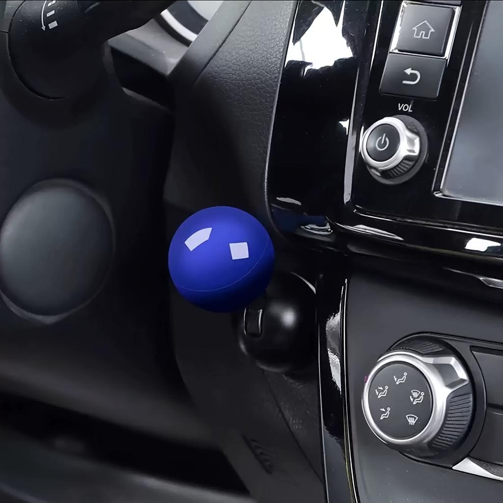 Car Ignition Button Cover - Sleek Round Ball Design, One-Click Start, Multi-Function Switch Decor Accessory