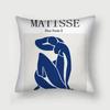Office Living Room Home Pillowcase Abstract Blue Flower Pillowcase Car Ornaments