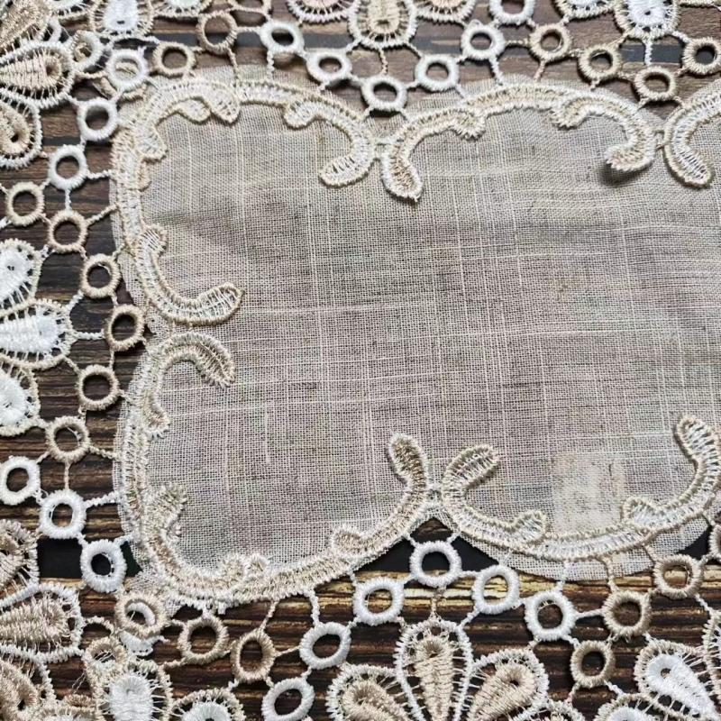 American Patchwork Sewing Linen Rectangular Placemat Coffee Table Mat Laptop Oven Microwave Cover Christmas Wedding Decoration