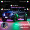Universal LED Rock Lights 12 LEDs Underglow Lights for Truck Pickups Car ATV UTV SUV Remote Control Trail Rig Lamp