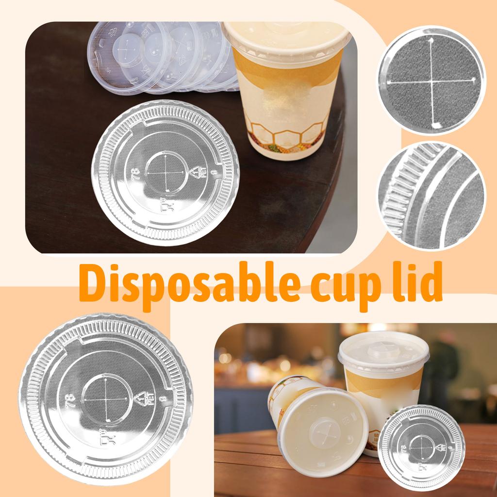 Disposable Coffee Foam Cup Milk Tea Beverage Takeaway Foam Cup Polystyrene Foam Cup Lid