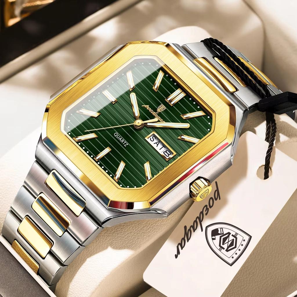 Fashion Men's Watch Waterproof Night Light Calendar Quartz Men's Watch Stainless Steel Luxury Business Men Watch