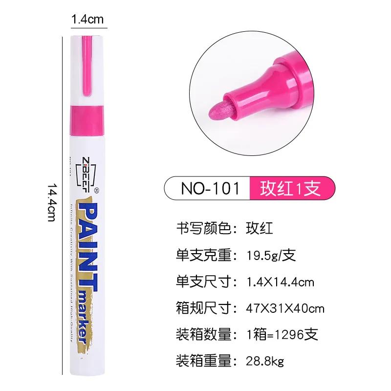 

1pc Paint pen metal paint refill pen waterproof colorful oil-based markers industrial marking painting graffiti paint oil pen