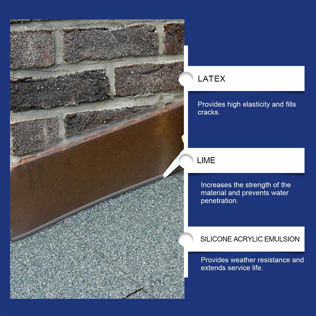 100g Crack-Resistant Sealant - Transparent Waterproof Filler for Gaps Joints, Multi-Surface Repair Glue for Home Construction