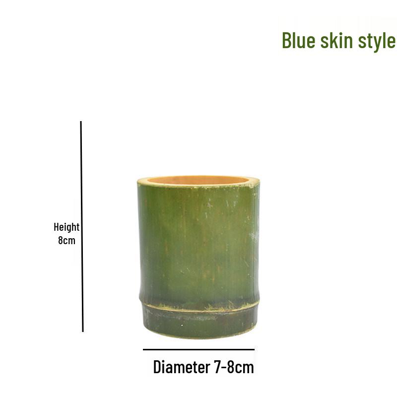 Bamboo Pen Holder and Vase: Multifunctional Bamboo Tube for Office Desk or Household Use