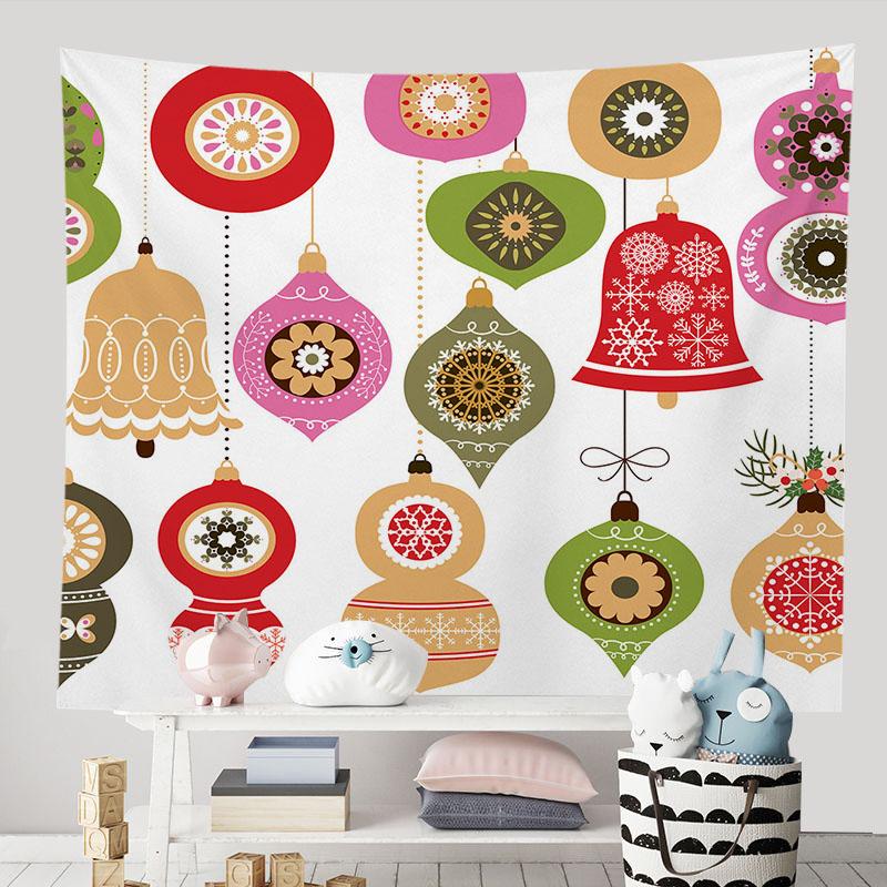 С Рождеством красный с Новым годом гобелен фон спальня гостиная персонализированная — фото 10