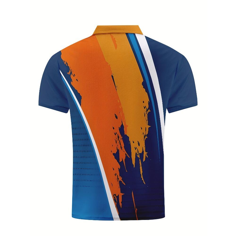 Men's Summer Men's Collar Casual Polo Shirt Beach Vacation Comfortable, Lightweight and Breathable