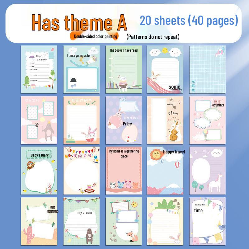 Children s Loose-Leaf Memory Book: Growth Record, Artworks, Photos & Kindergarten Keepsakes