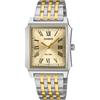Standard Analog Men's Watch MTP-B190SG-9BV Silver and Gold Metal Band