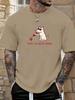2025 New Hot Mens Summer Short Sleeve TShirt with Funny Dog Pouring Wine Time to Wine Down Print Casual Soft Cotton Tee