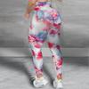 Pantaloni de Yoga Simpli de Slăbit cu Ridicare a Șoldurilor, Imprimeu Digital Tie Dye, Pantaloni Inferiori, Talie Înaltă, Sexy, Fitness, Femei