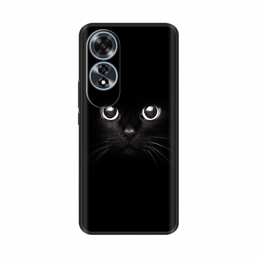 For OPPO A60 4G Case Cover Soft Silicone Bumper Funda For OPPO A60 OPPOA60 4G CPH2631 Phone Cases Shockproof Shell Capa Casing