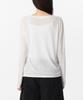 MUSINSA STANDARD WOMAN Women'S Linen-Like Long-Sleeve Knit T-Shirt [White]