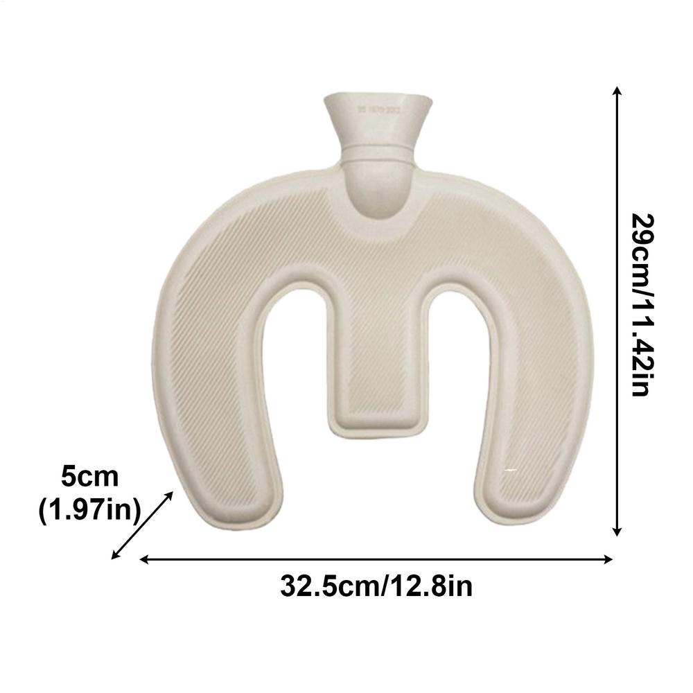 

Hot Water Bag Neck Comfortable Leak-Proof Soft U Shaped Winter Neck Heating Wrap For Winter Cold Weather Mom Senior Back темно серый