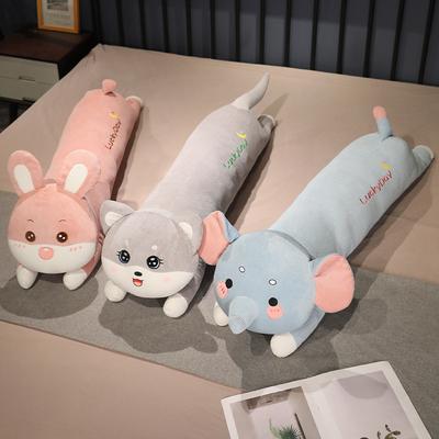 Lying Down Animal Elephant Husky Throw Pillow Plush Toy Rabbit Doll Girl Company Soothing Doll
