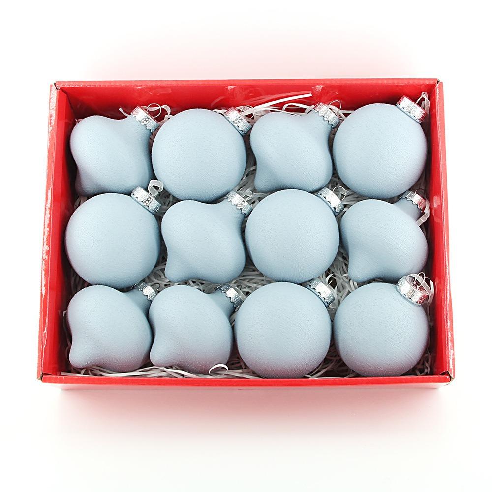 

12pcs Plastic Christmas Ball Waterproof Xmas Tree Hanging Ornament Xmas Decorative Balls Window синий