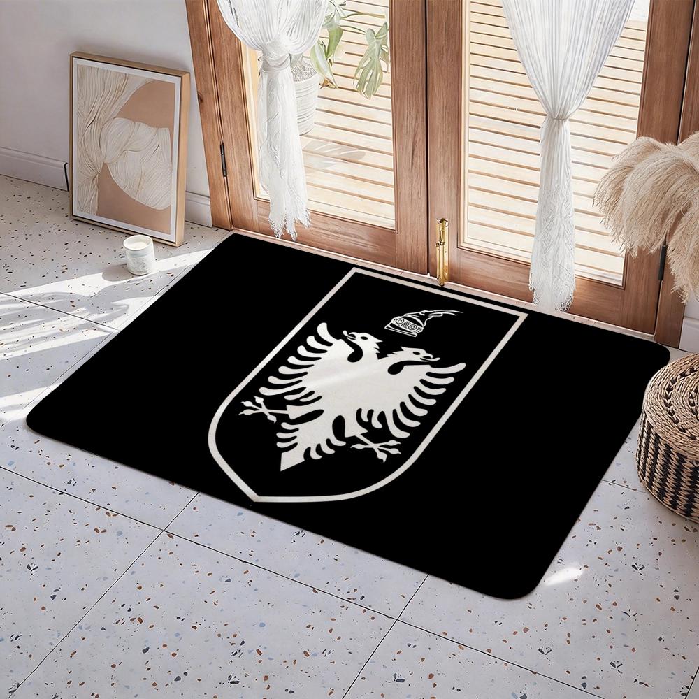 Country A Albania Floor Mat Eco  Flannel Doormat Non Slip Odorless Indoor Floor Rug Soft Short Plush Home Mat