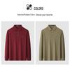 MONTAGUT Men's 5A Antibacterial Long Sleeve Pique Polo Shirt