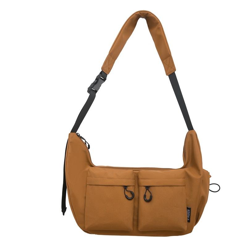 

Осенний тренд Женская одноплечевая сумка Ruiying, корейская версия, большая вместимость, сумка через плечо, сумка из парусины для работы Single pack коричневый