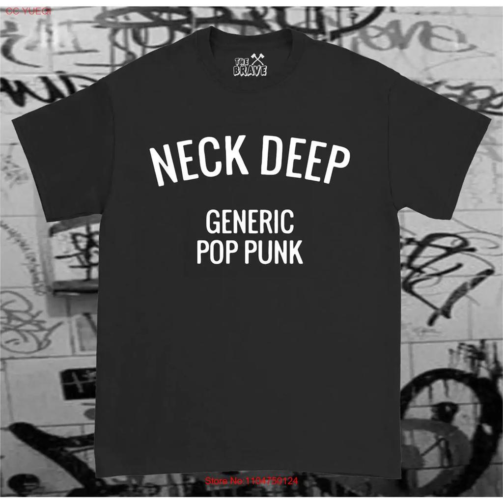 T-shirt Pop Punk Generica a Collo Alto stampata su un nuovo materiale vintage Lavata Elastica moda Traspirante streetwear grafica