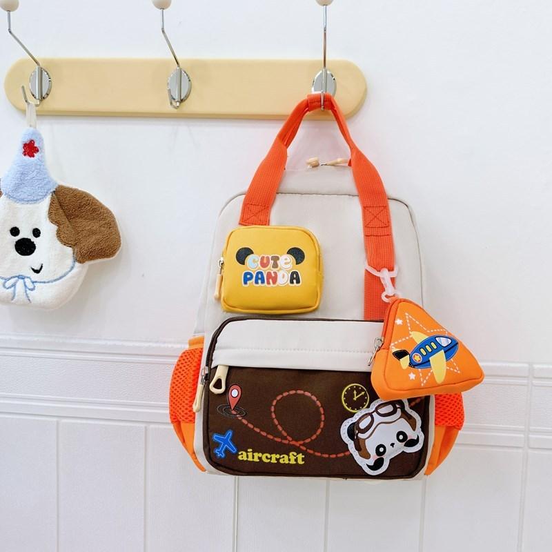 Cartoon Kids Backpack With Breathable Nylon For Preschool Children School Travel Bag