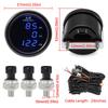 A Triple Dual Display Air Pressure Guage LED Digital Air Suspension Gauge 0-220PSI with 3pcs/2pcs 1/8NPT Sensors For Car Gauge