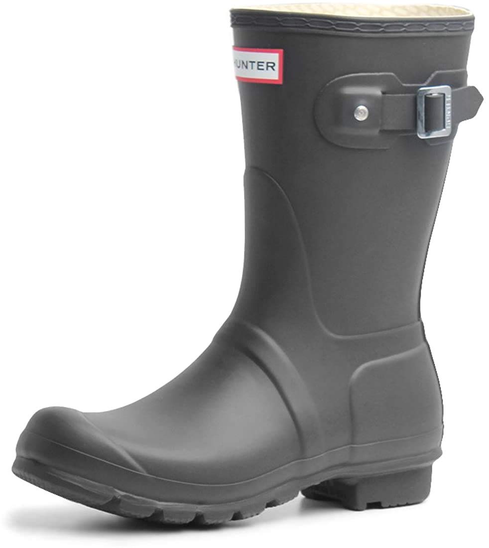 

Hunter Original Short Side Buckle UK Black Boots, Women s, 5.0 (24cm), 01. [Used]
