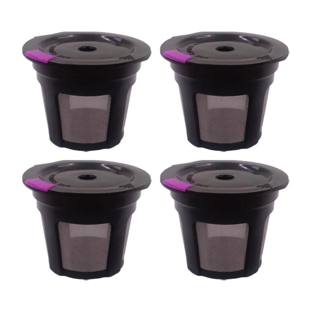1-6PCS Reusable K Cups for Keurig Universal Refillable Eco-Friendly Coffee Filters with Spoon for Keurig 1.0/2.0 Mini Plus Serie