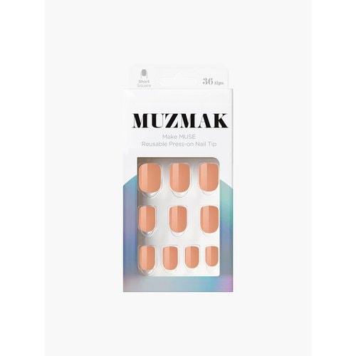 Reusable Nail Tips Royal Milk Tea (Short Square)