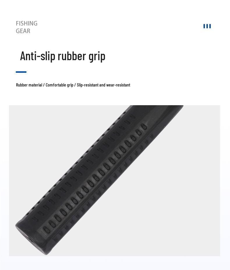 Reinforced Aluminum Alloy Landing Net with Telescopic Handle and Deep Rubber-Coated Net for Large Fish.