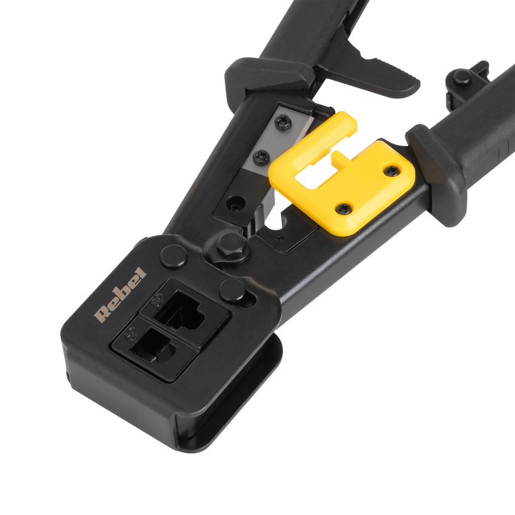 Crimping Tool For Rj45 Rj12 Rj11 6/8P Rebel Pass-Through Plugs